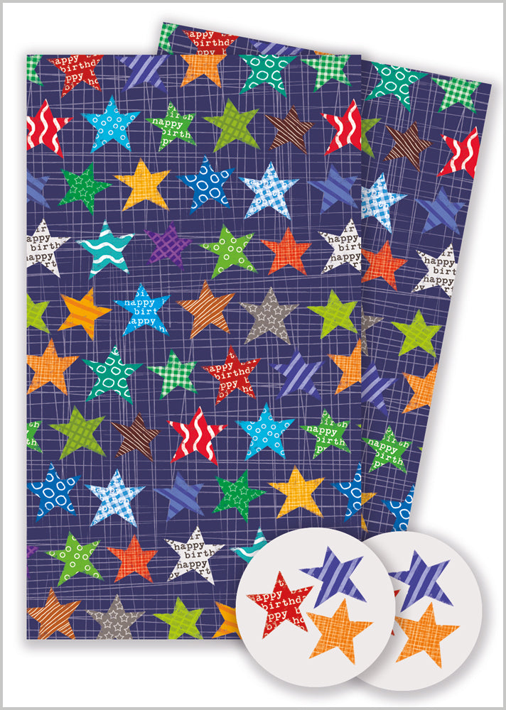 Gift Wrap Pack - Male Star Repeat