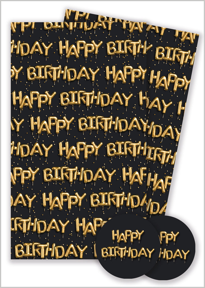 Gift Wrap Pack - Birthday Balloons
