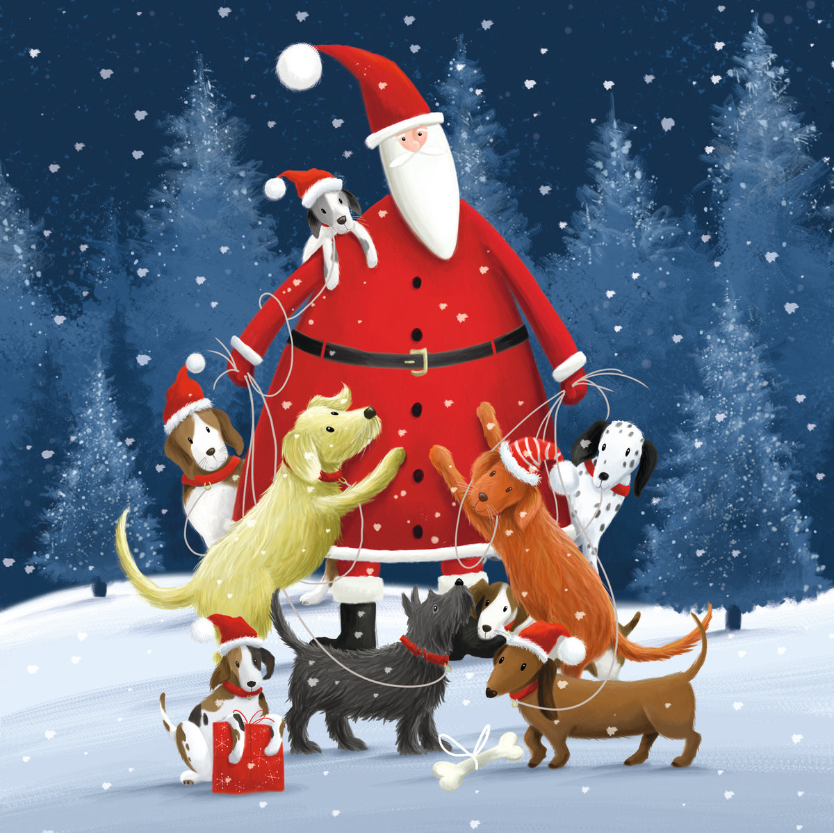 Festive Father Christmas | 12 Christmas Cards, 2 Designs