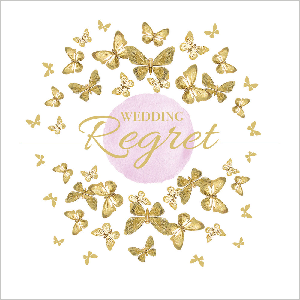 Wedding Regret - Gold Butterflies