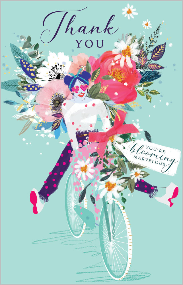 Thank You Bicycle & Florals