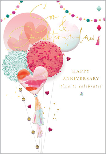 Son & Daughter-in-Law Anniversary - Party Pom