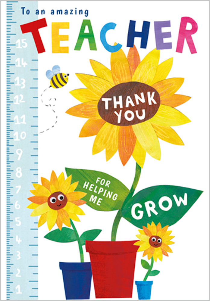 Thank You Teacher - For Helping Me to Grow