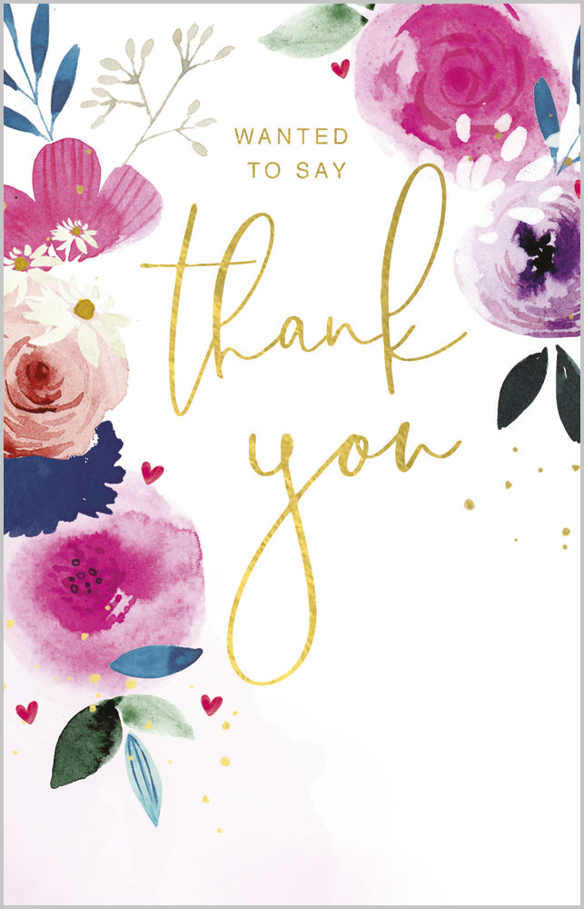 Thank You Illustrated Florals