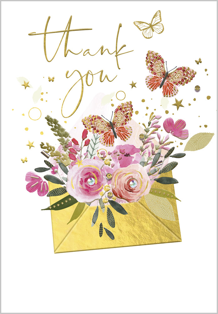 Thank You - Butterfly Envelope