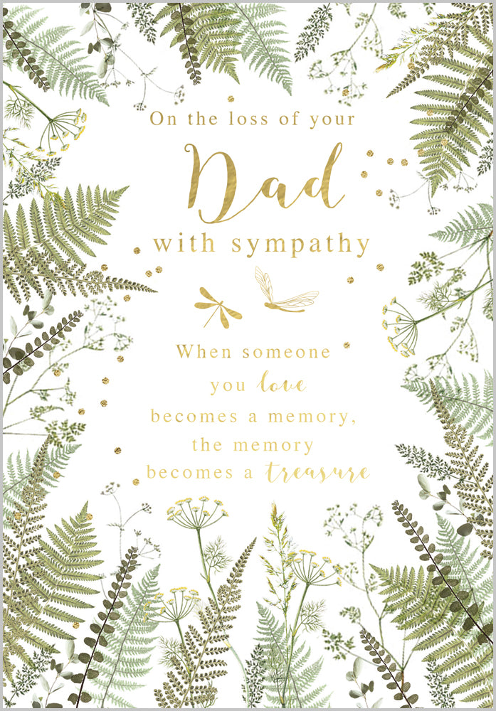 Sympathy Loss of Dad - Woodland Foliage