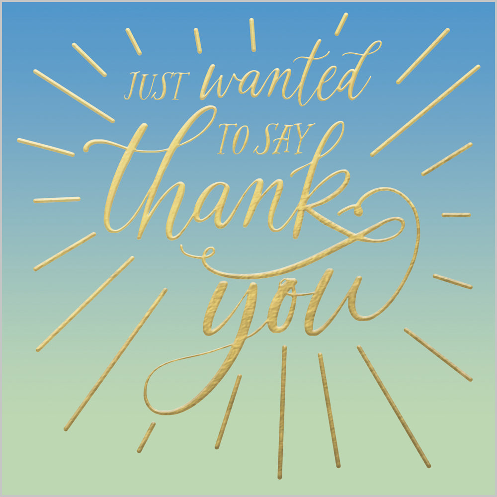 Thank You - Ombre Burst
