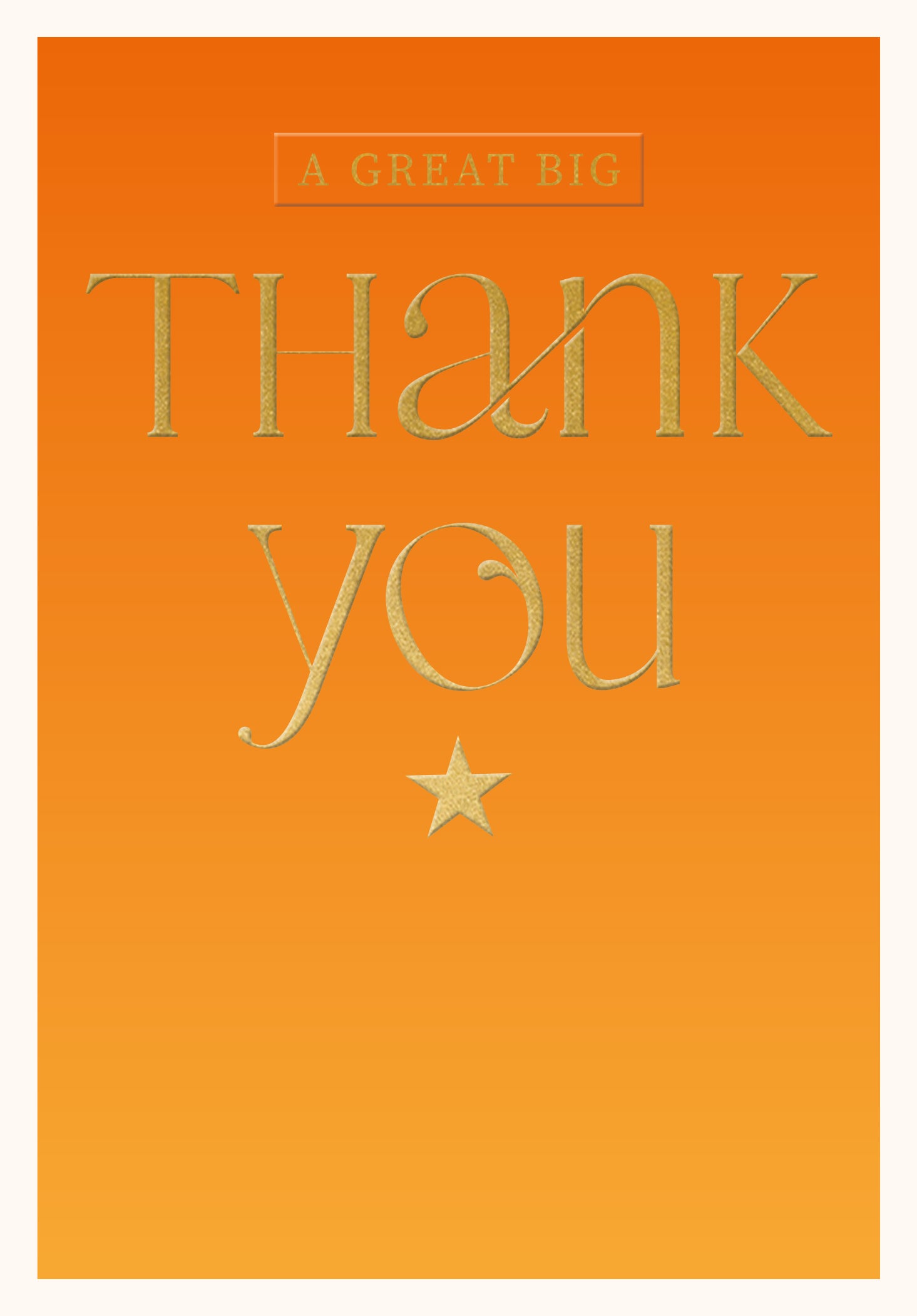 A Great Big Thank You