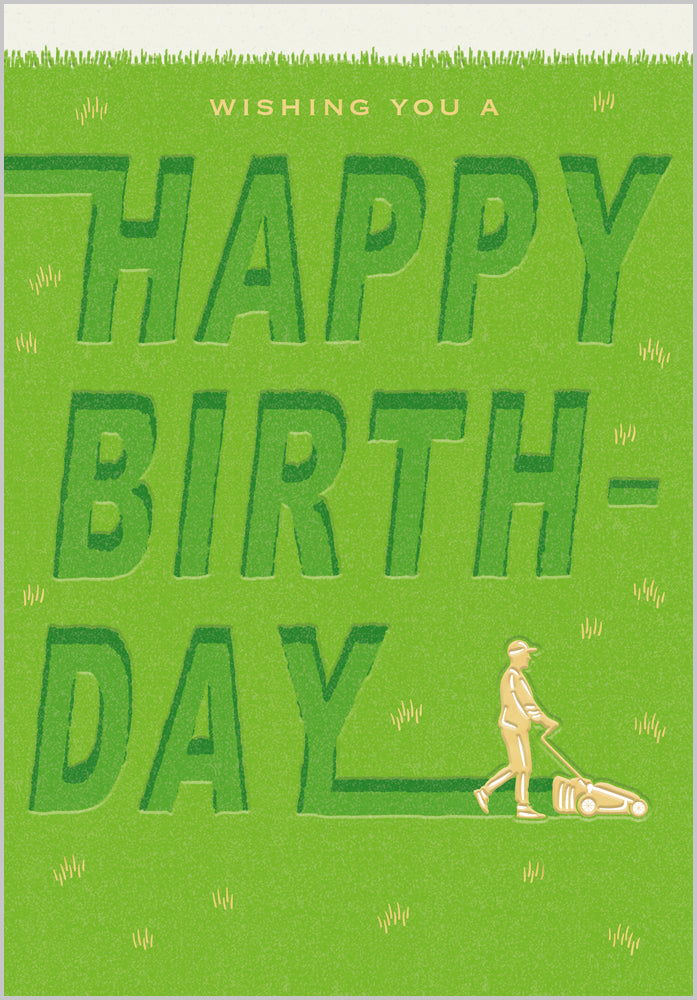 Gardener Birthday Card - Gardening Design