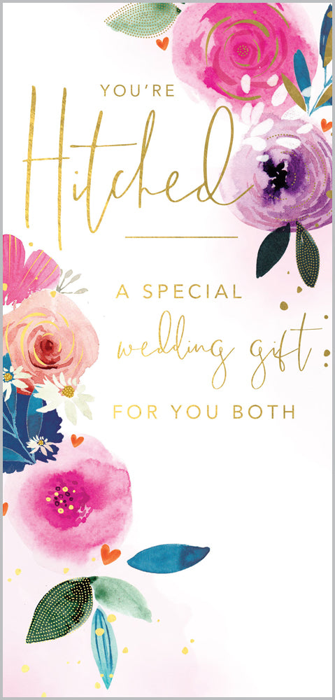 Wedding Gift Enclosure - You're Hitched Flora