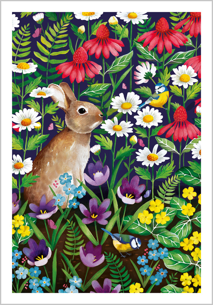 Rabbit & Wildflowers