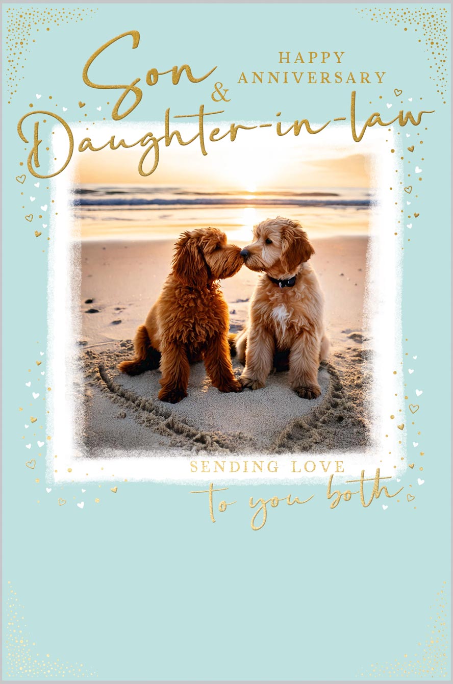 Son & Daughter-in-Law Anniversary Cute Dogs o