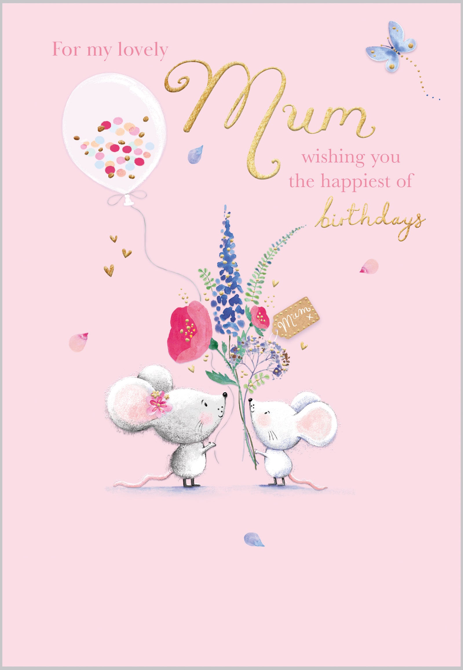 Mum Mice and Flowers