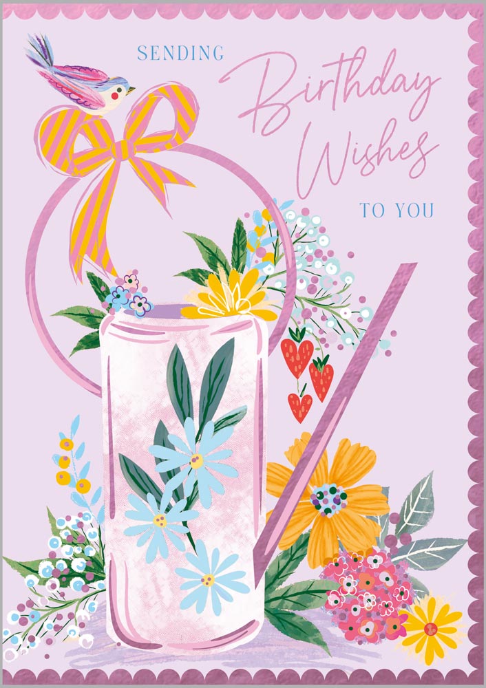Floral Watering Can
