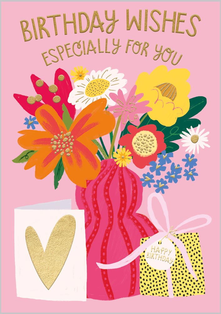 Birthday Flower Vase