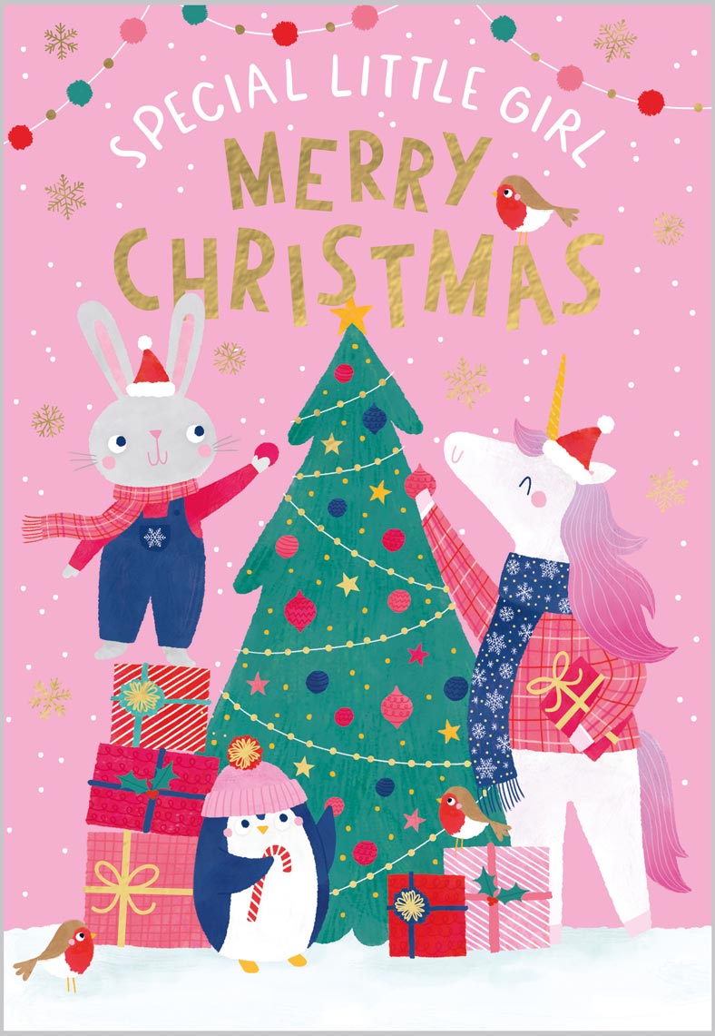 Special Little Girl Christmas Gathering