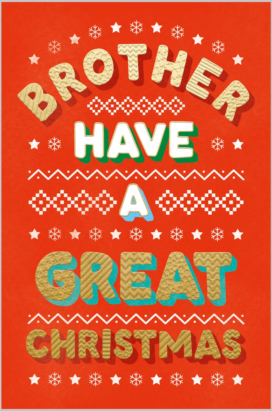 Brother Festive Text Design