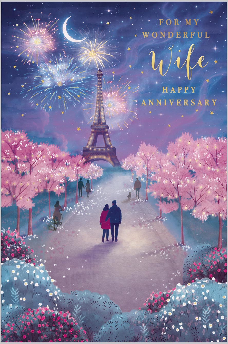 Wife Anniversary Parisian sky