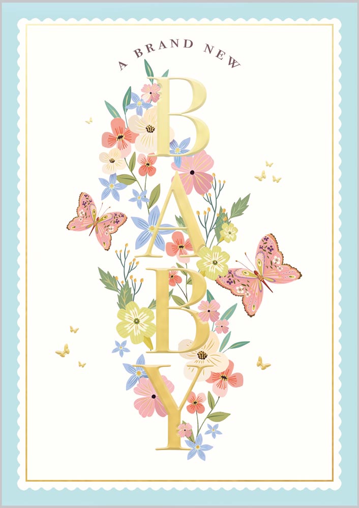 New Baby Flowers and Butterflies