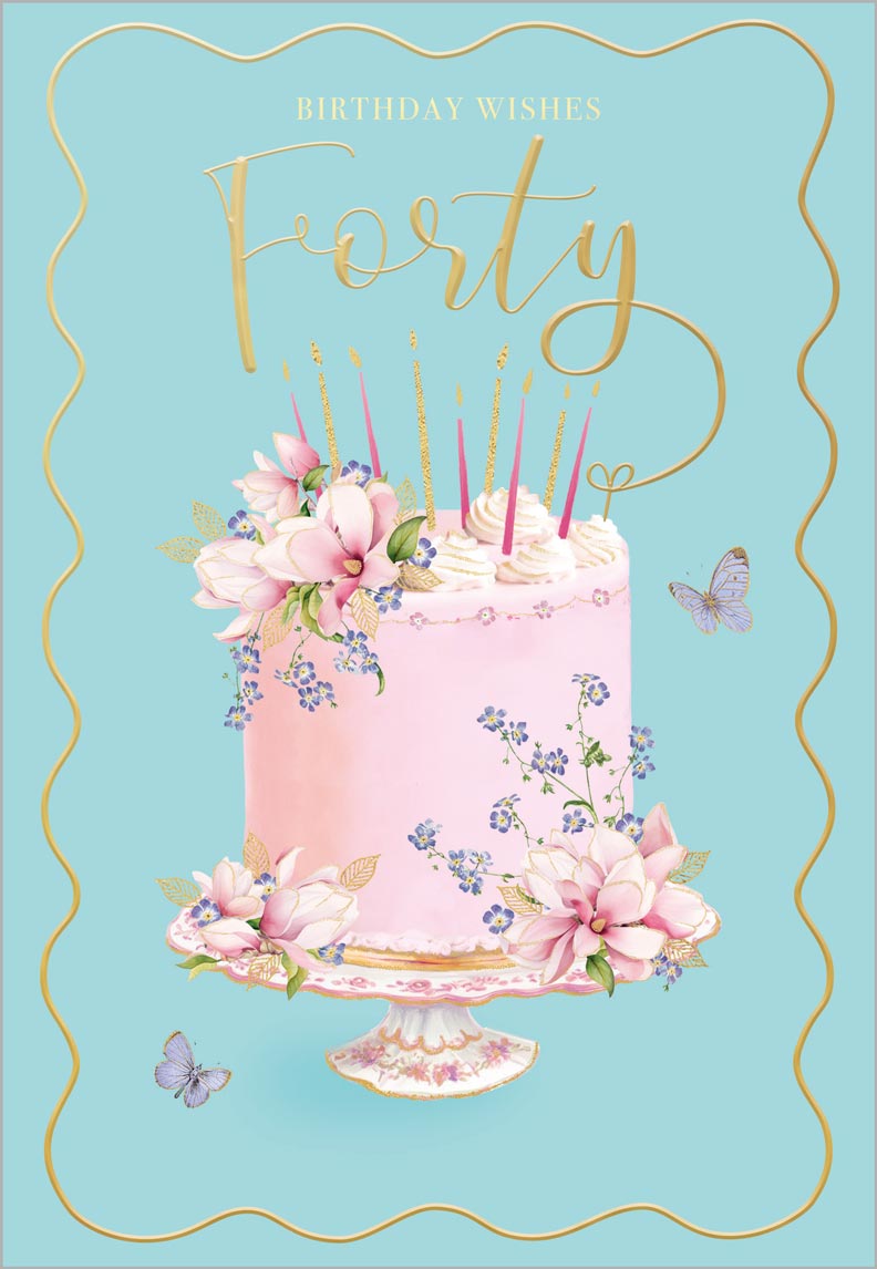 Age 40 Celebration Cake