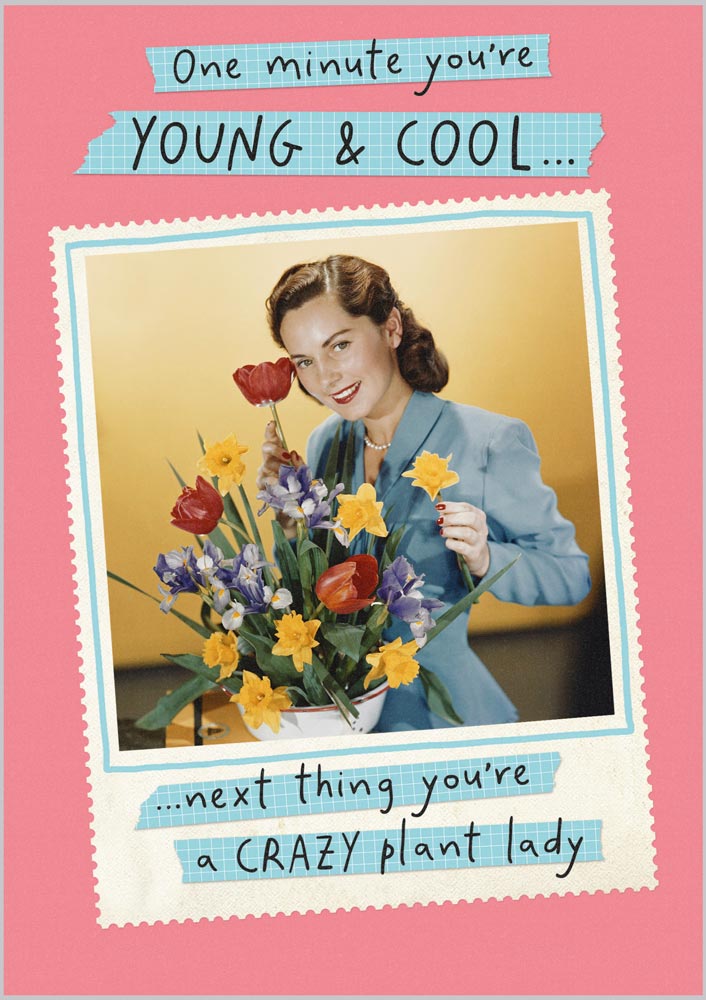 Funny Birthday Vintage Plant Lady