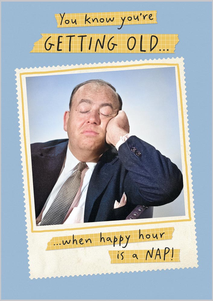 Funny Birthday Vintage Happy Hour