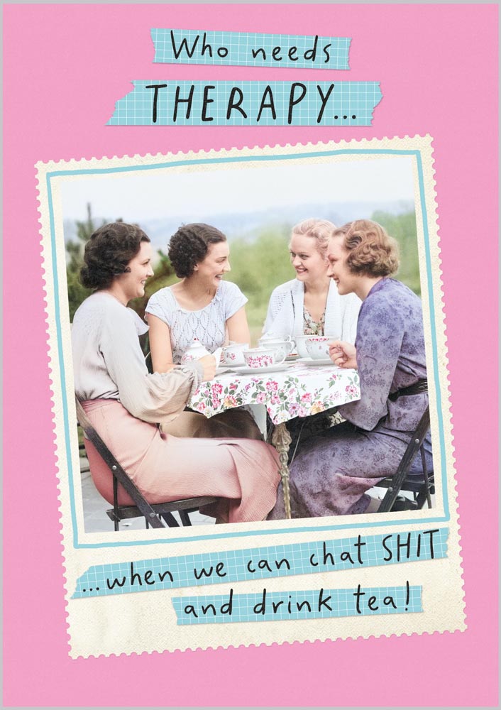 Funny Birthday Vintage Therapy