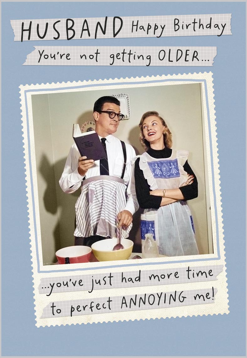 Husband Birthday Funny Vintage Style