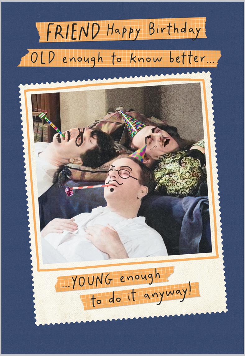 Friend Birthday Funny Vintage Style