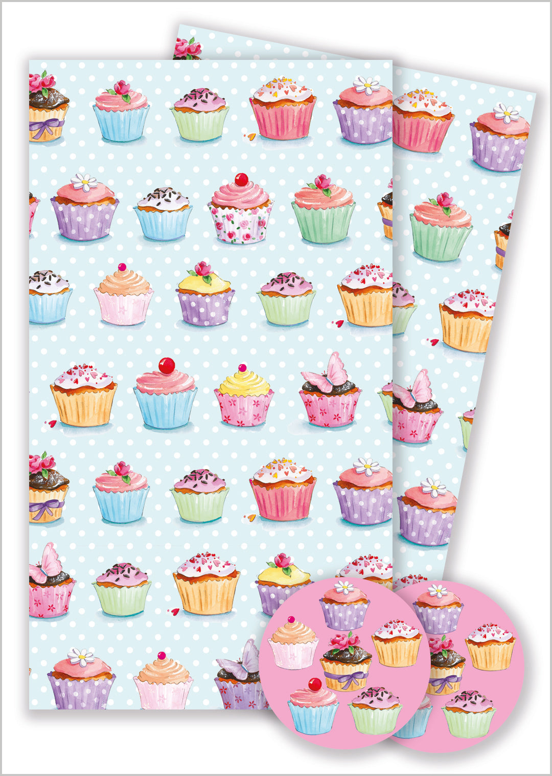 Gift Wrap Pack - Cupcakes Galore