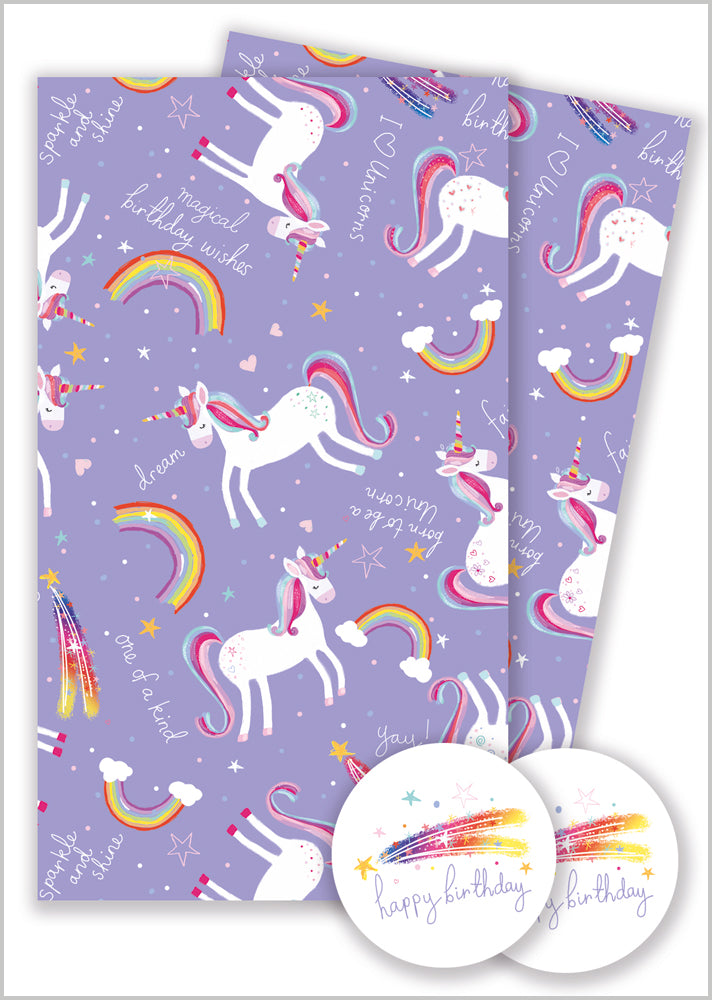 Gift Wrap Pack - Unicorn