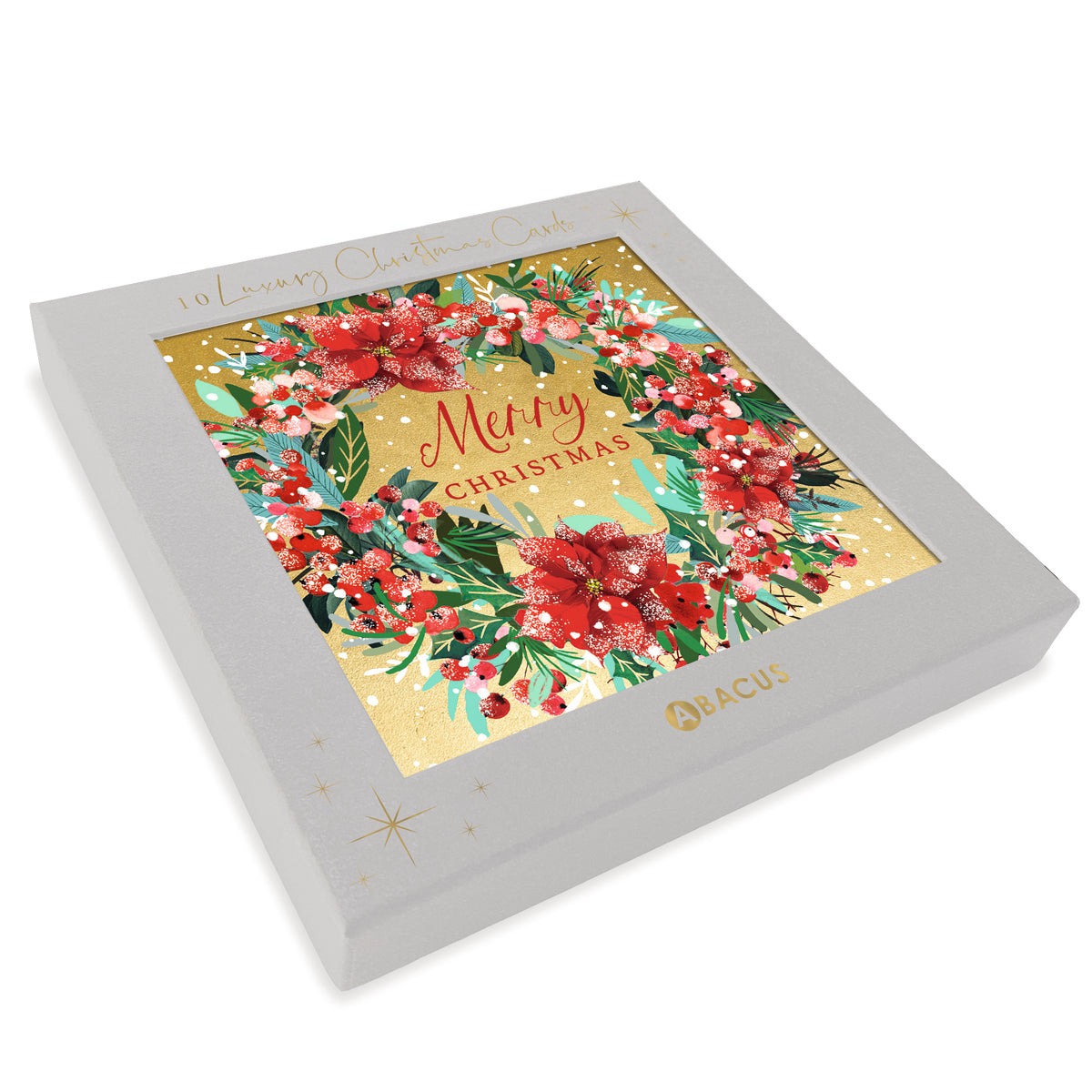 Poinsettia & Berry Wreath
