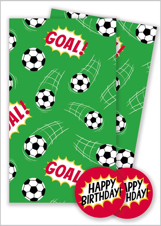 Gift Wrap Pack Football Goal