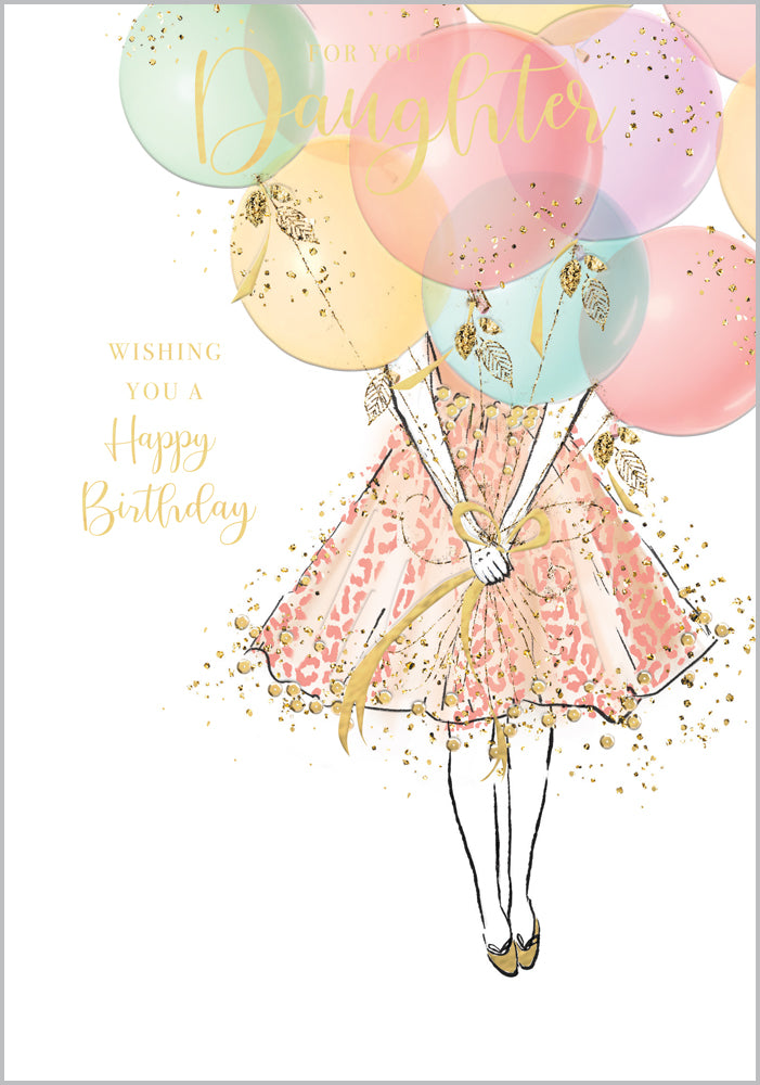 Daughter - Figure holding celebratory balloon