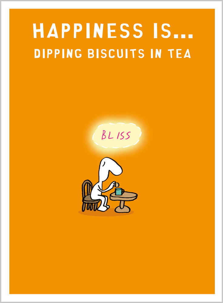 Dipping biscuits in tea