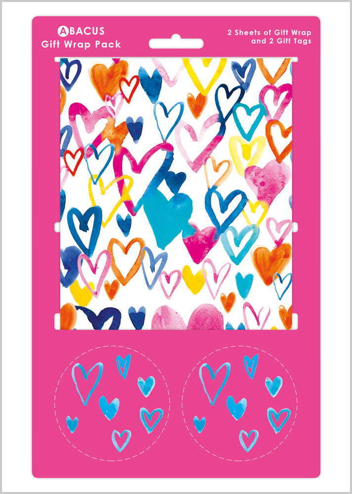 Gift Wrap Pack - Hearts