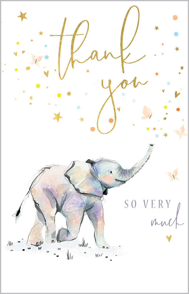 Thank You Illustrated Elephants