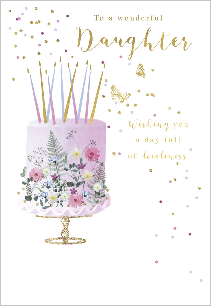 Daughter - Floral Birthday Cake