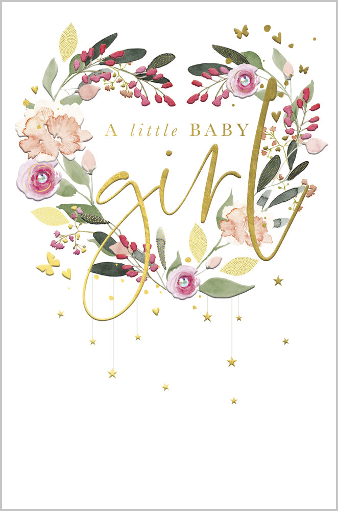 Baby Girl - Floral Heart