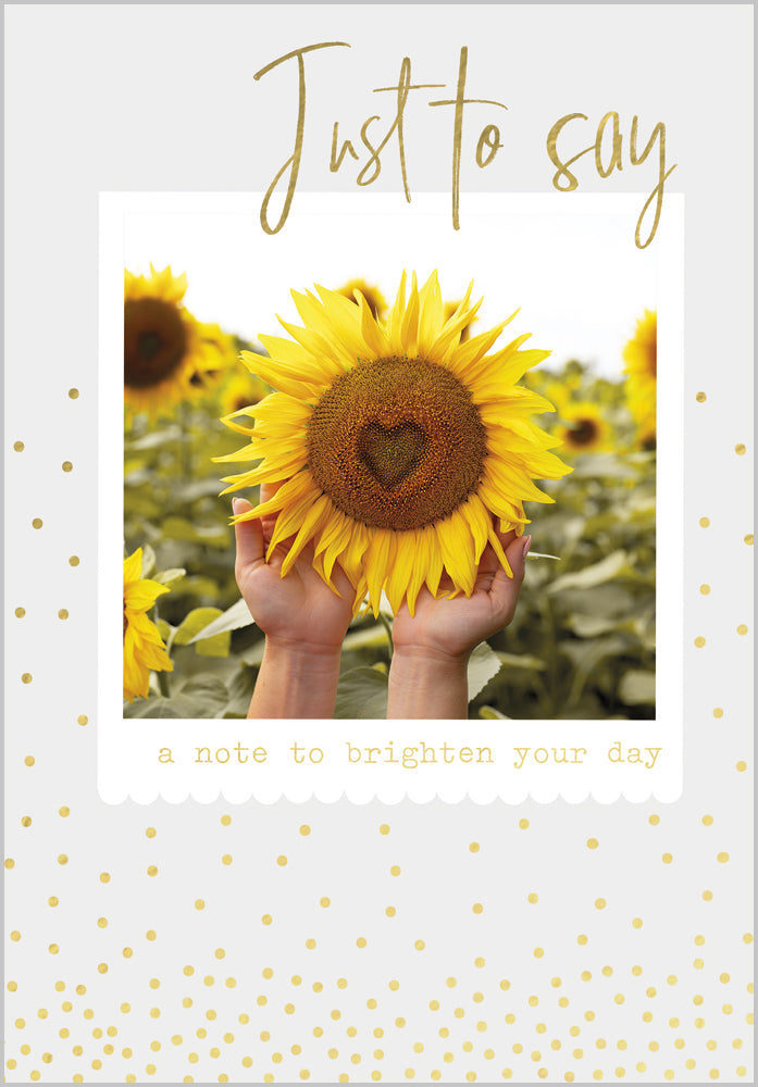 Just to Say - A note to brighten your day