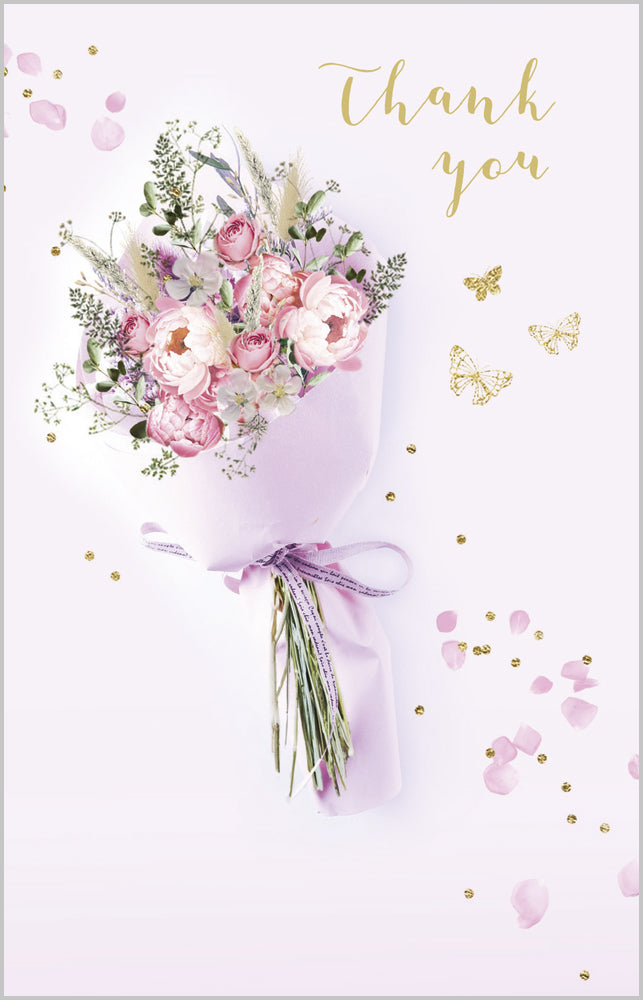 Thank You-Bouquet & Butterflies