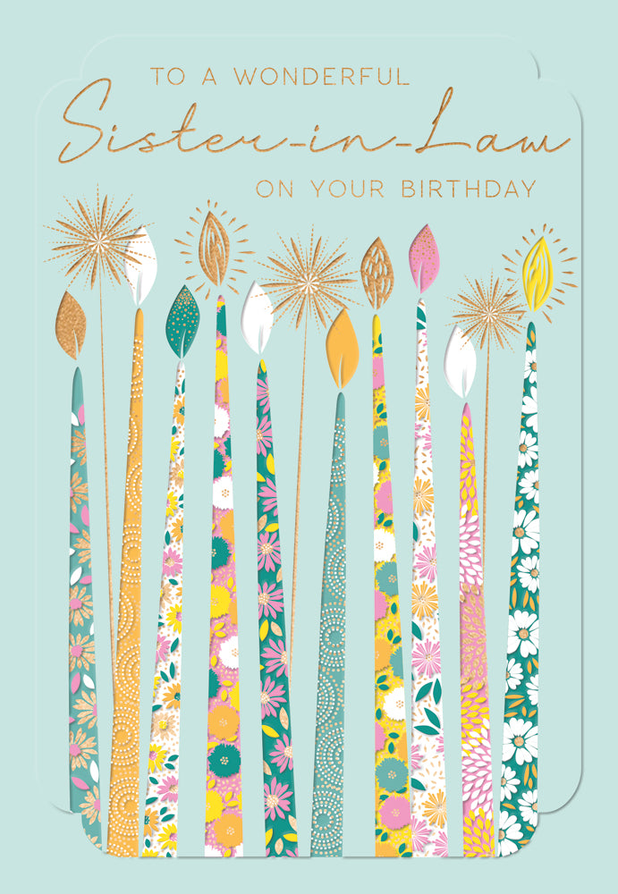 Sister-in-Law Birthday Candles
