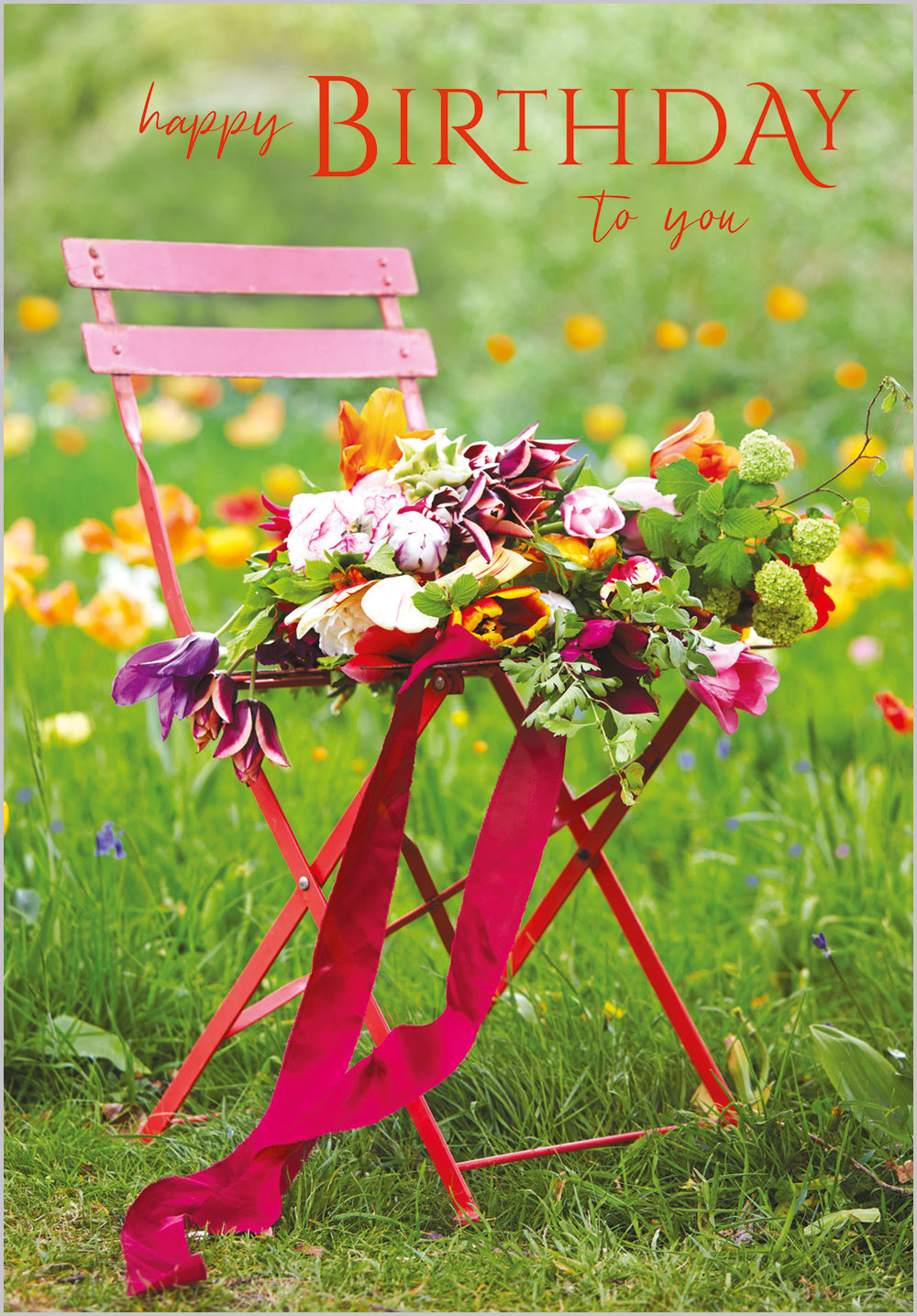Bouquet on Garden Chair