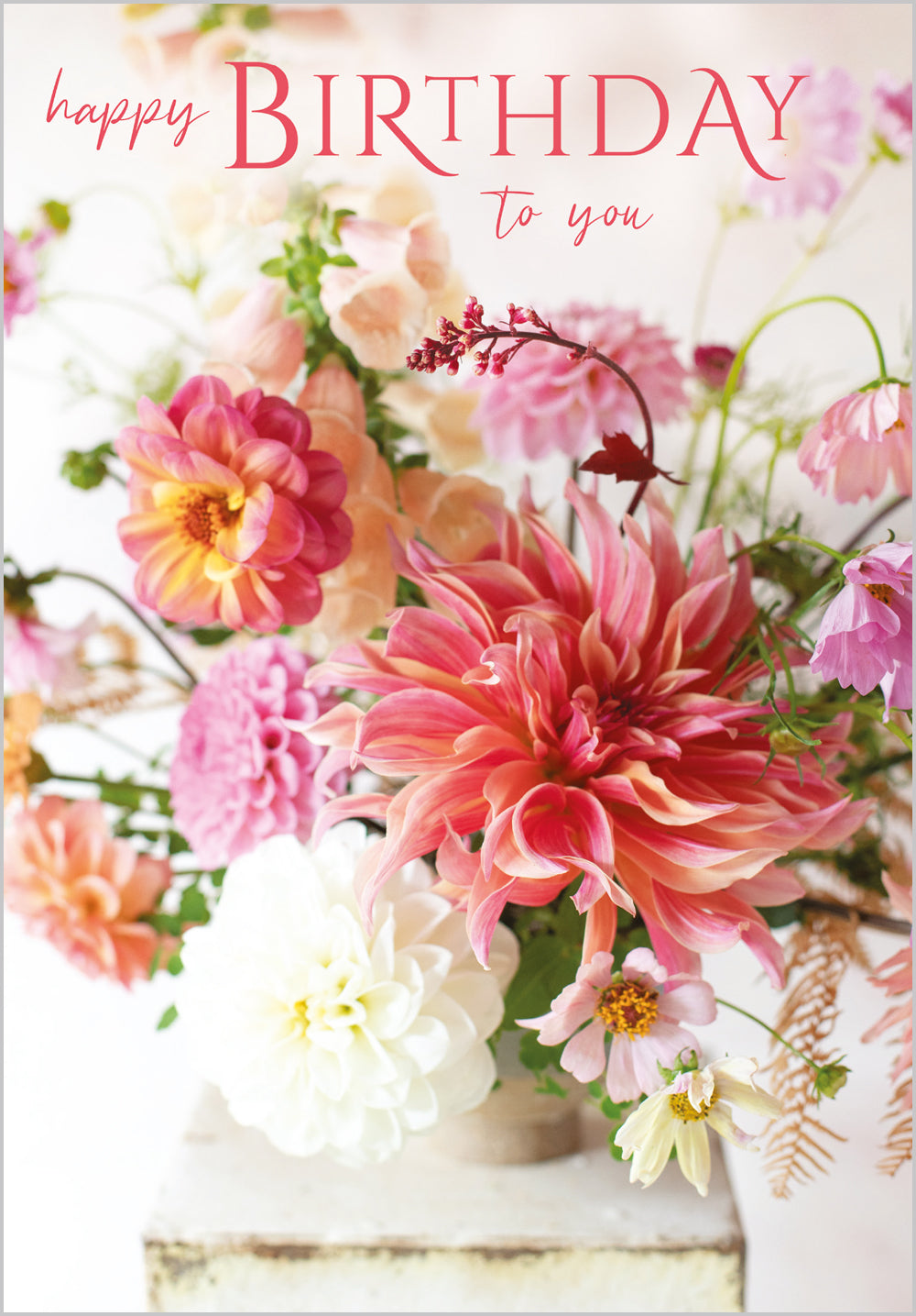 Peach Dahlia Summer Bouquet