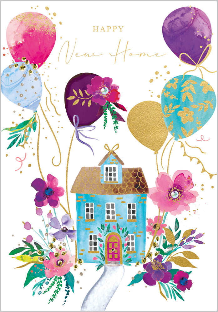 New Home Houseand Balloons