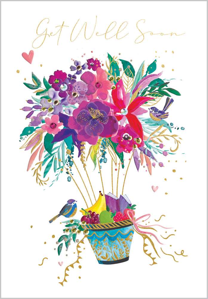 Get Well Soon Flower Basket