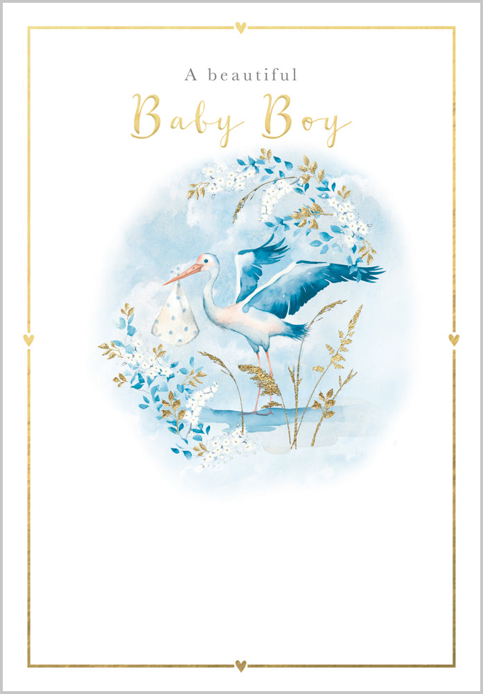 New Baby Boy Stork