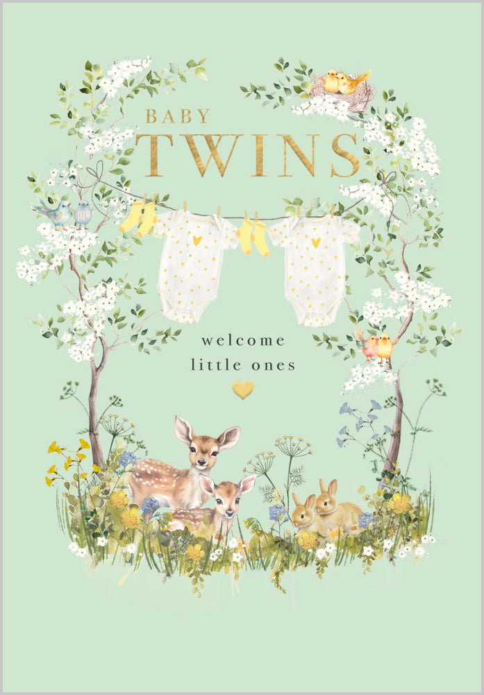 Birth Twins Blossom Washing Line