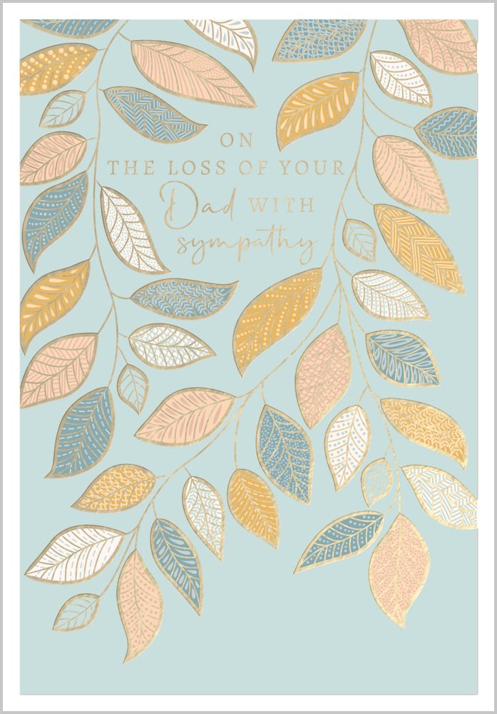 Sympathy Dad Cascading Leaves