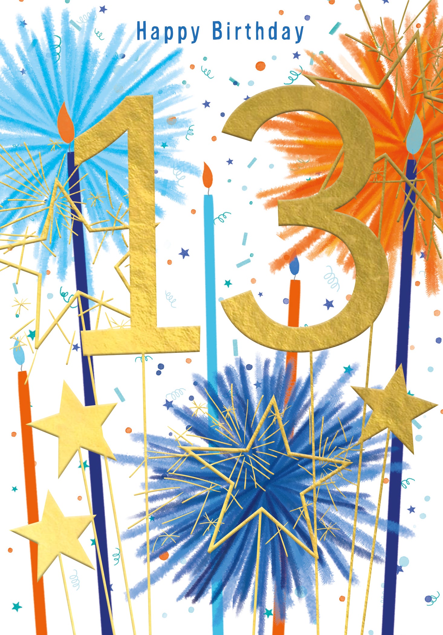 Age 13 Boy Celebration Sparklers